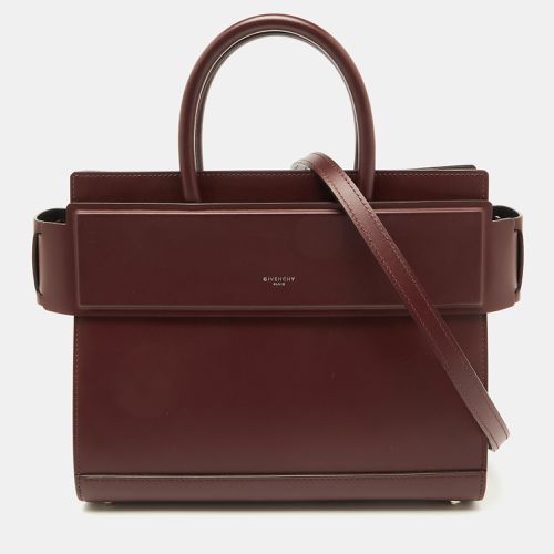 Givenchy Burgundy Leather Small Horizon Tote - Givenchy - Modalova