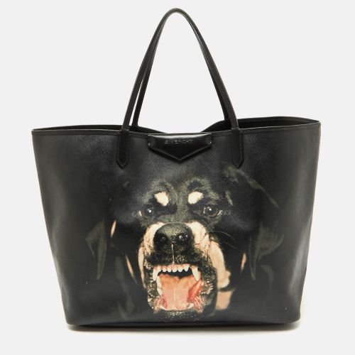 Leather Antigona Rottweiler Print Shopper Tote - Givenchy - Modalova