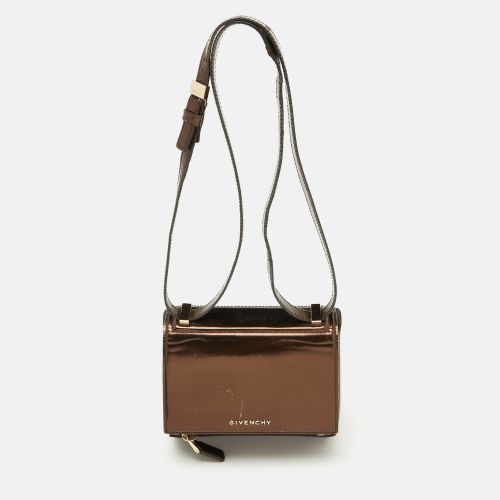 Givenchy Brown Leather Mini Pandora Box Shoulder Bag - Givenchy - Modalova