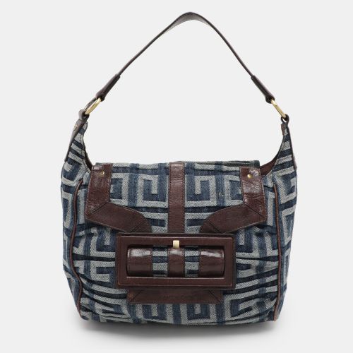 Givenchy Blue/Brown Fabric and Leather Shoulder Bag - Givenchy - Modalova