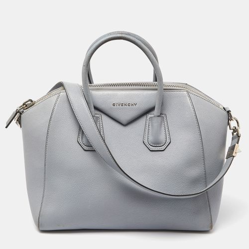 Givenchy Grey Leather Medium Antigona Satchel - Givenchy - Modalova