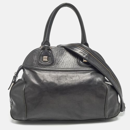 Givenchy Black Leather Zip Dome Satchel - Givenchy - Modalova