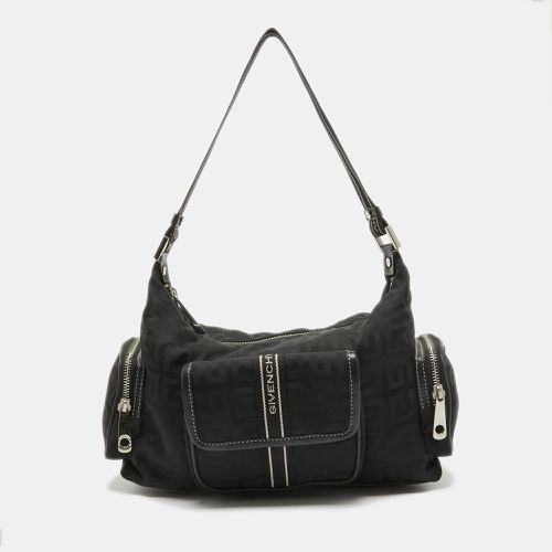 Givenchy Black Monogram Nylon and Leather Multiple Pocket Shoulder Bag - Givenchy - Modalova