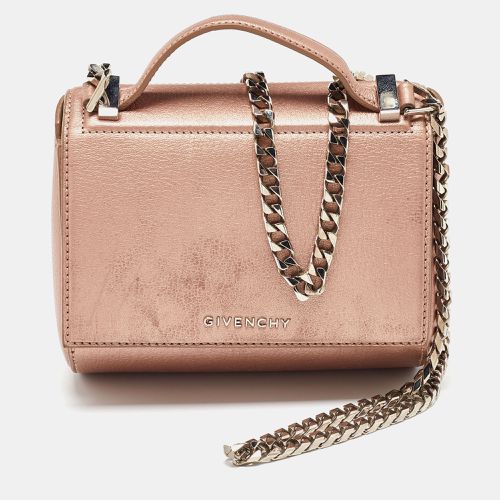 Givenchy Metallic Leather Mini Pandora Box Crossbody Bag - Givenchy - Modalova