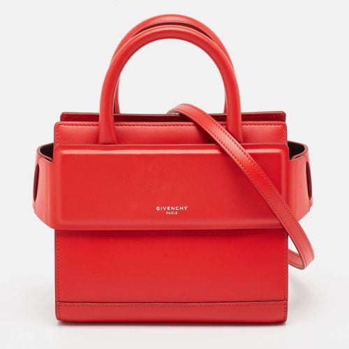 Givenchy Red Leather Nano Horizon Crossbody Bag - Givenchy - Modalova