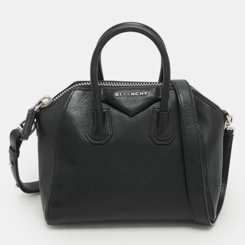 Givenchy Black Leather Mini Antigona Satchel - Givenchy - Modalova