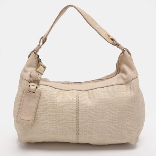 Givenchy Beige Monogram Leather Hobo - Givenchy - Modalova