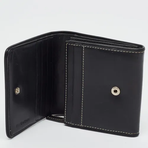 Monogram Leather Compact Wallet - Givenchy - Modalova