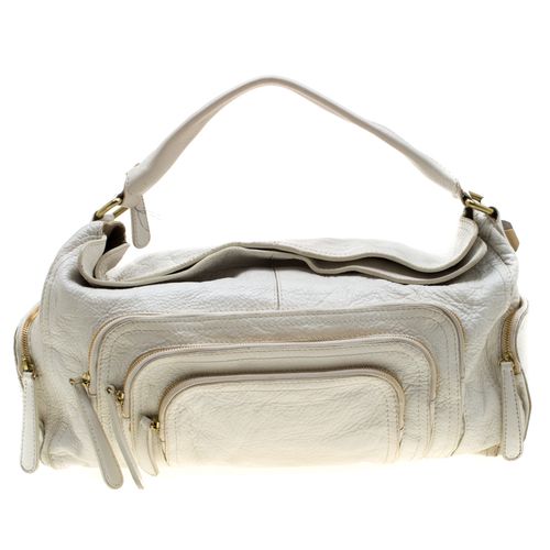 Givenchy White Leather Multiple Zip Shoulder Bag - Givenchy - Modalova