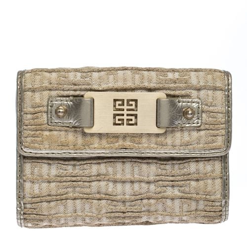 Givenchy Ivory Fabric Flap Compact Wallet - Givenchy - Modalova