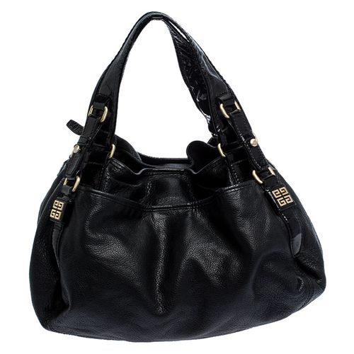 Givenchy Black Leather and Patent Leather Hobo - Givenchy - Modalova