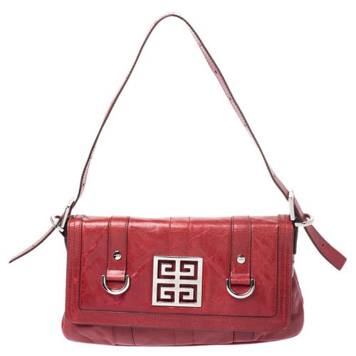 Givenchy Red Leather Logo Shoulder Bag - Givenchy - Modalova