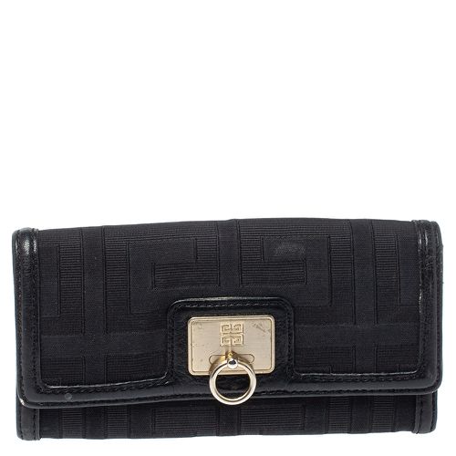 Givenchy Black Canvas and Leather Continental Wallet - Givenchy - Modalova