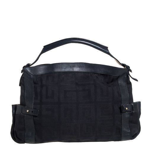 Givenchy Black Signature Canvas and Leather Satchel - Givenchy - Modalova