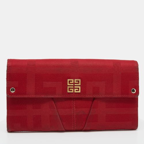 Givenchy Red Canvas Continental Wallet - Givenchy - Modalova