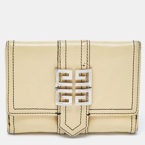 Leather Flap Compact Wallet - Givenchy - Modalova