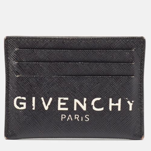 Givenchy Black/White Leather Logo Card Holder - Givenchy - Modalova