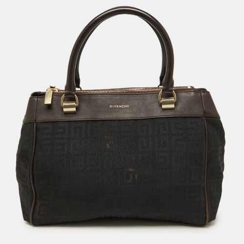 Givenchy Brown/Black Monogram Canvas and Leather Double Zip Tote - Givenchy - Modalova