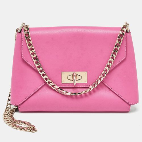 Givenchy Pink Leather Shark Lock Chain Clutch - Givenchy - Modalova