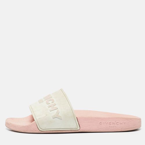 Pink Rubber Embossed Logo Slides Size 38 - Givenchy - Modalova