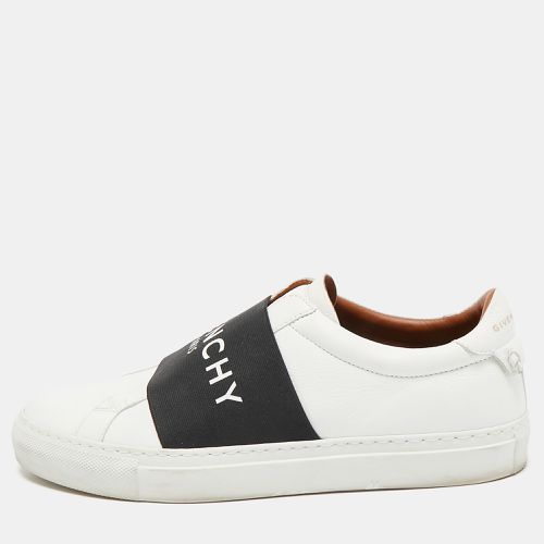 Givenchy White/Black Leather Urban Street Slip On Sneakers Size 38 - Givenchy - Modalova