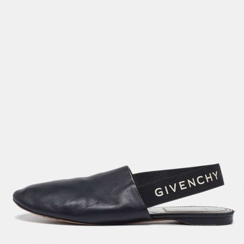 Givenchy Black Leather Rivington Slingback Flats Size 38 - Givenchy - Modalova