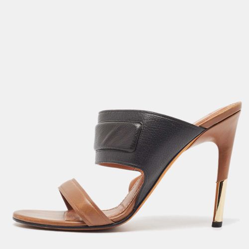 Givenchy Black/Brown Leather Slide Sandals Size 41 - Givenchy - Modalova