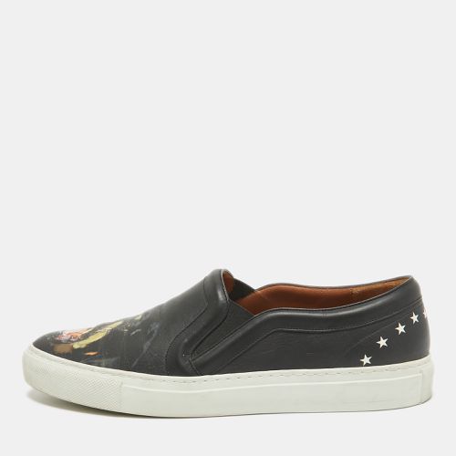 Givenchy Black Leather Printed Rottweiler Slip On Sneakers Size 38 - Givenchy - Modalova