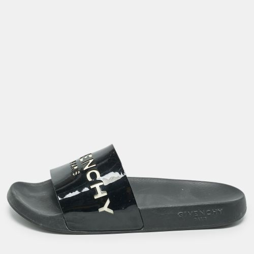 Givenchy Black Leather Pool Slides Size 39 - Givenchy - Modalova