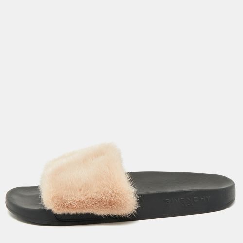Givenchy Beige Mink Fur Flat Slides Size 39 - Givenchy - Modalova