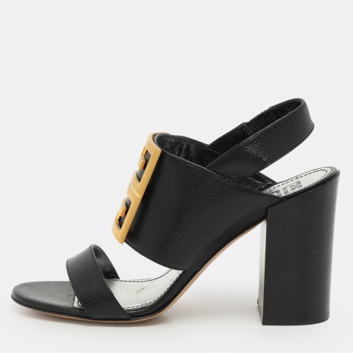 Givenchy Black Leather Buckle Slingback Sandals Size 38 - Givenchy - Modalova