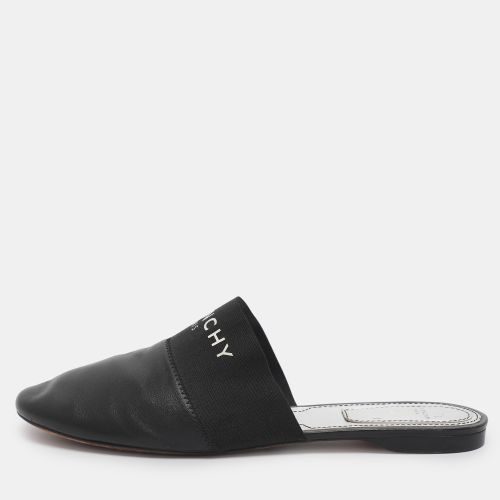 Givenchy Bedford Size 41 Black Elastic and Leather Flat Mules - Givenchy - Modalova