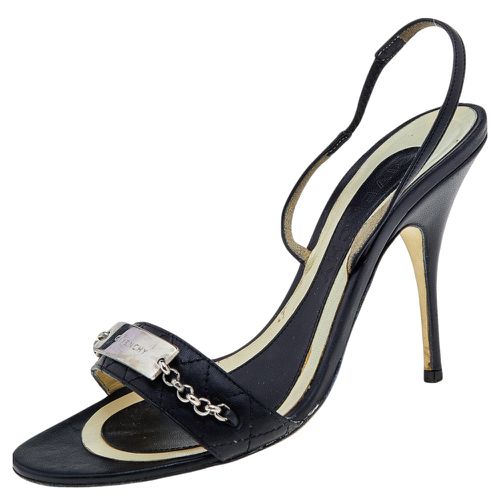 Givenchy Black Leather Ankle Strap Sandals Size 37 - Givenchy - Modalova