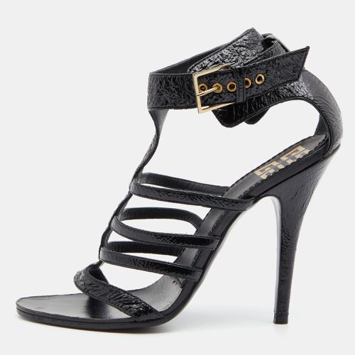 Patent Leather Caged Open Toe Sandals Size 36.5 - Givenchy - Modalova