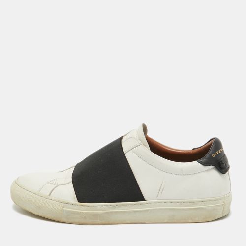 Givenchy White/Black Leather and Elastic Band Urban Street Sneakers Size 39 - Givenchy - Modalova