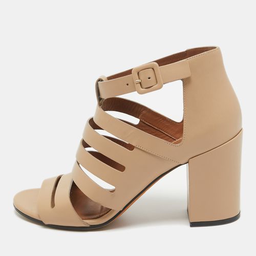 Givenchy Beige Leather Gladiator Block Heel Ankle Strap Sandals Size 38 - Givenchy - Modalova