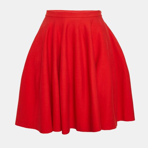 Giambattista Valli Red Knit Flared Mini Skirt S - Giambattista Valli - Modalova