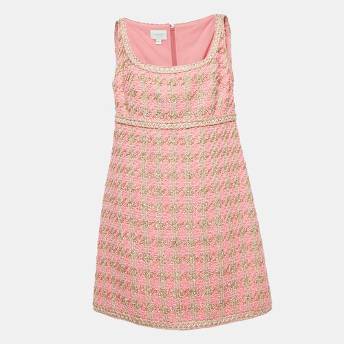 Giambattista Valli Pink Lurex Tweed Sleeveless Mini Dress XL - Giambattista Valli - Modalova