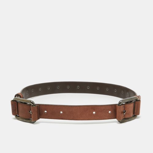 Gianfranco Ferre Brown Leather Adjustable Buckle Belt 70CM - Gianfranco Ferre - Modalova