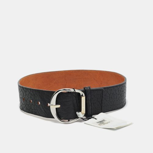 Gianfranco Ferre Black Leather Wide Buckle Belt 65CM - Gianfranco Ferre - Modalova