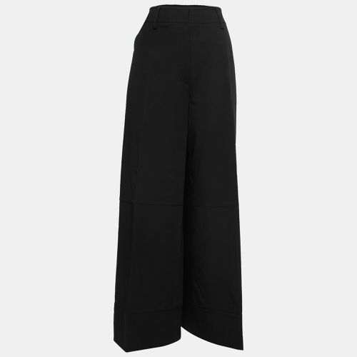 Gianfranco Ferre Vintage Black Wool-Crepe Wide Leg Pants L - Gianfranco Ferre - Modalova