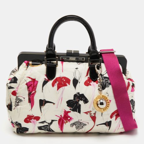 Gianfranco Ferre Multicolor Nylon and Patent Leather Frame Satchel - Gianfranco Ferre - Modalova