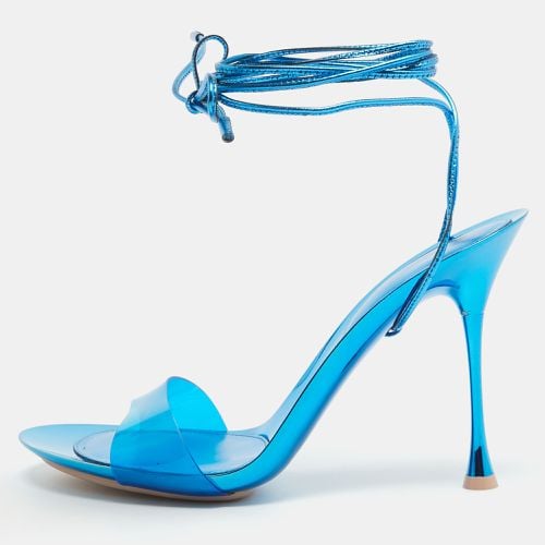 Gianvito Rossi Blue PVC and Leather Spice Sandals Size 39 - Gianvito Rossi - Modalova