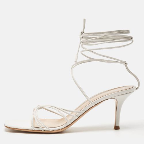 Gianvito Rossi White Leather Sylvie Sandals Size 38.5 - Gianvito Rossi - Modalova