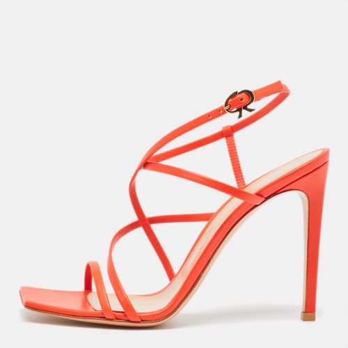 Gianvito Rossi Poppy Red Leather Manilla Sandals Size 39 - Gianvito Rossi - Modalova