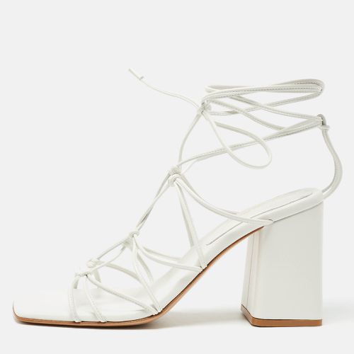 Gianvito Rossi White Leather Minas Sandals Size 39 - Gianvito Rossi - Modalova