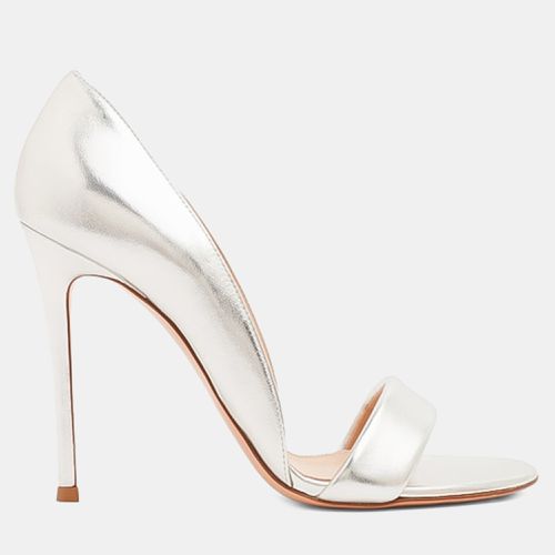 Gianvito Rossi Metallic Leather Baiser Sandals EU 36 - Gianvito Rossi - Modalova