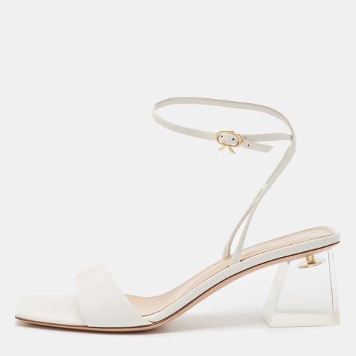 Gianvito Rossi White Leather Cosmic Sandals Size 39 - Gianvito Rossi - Modalova