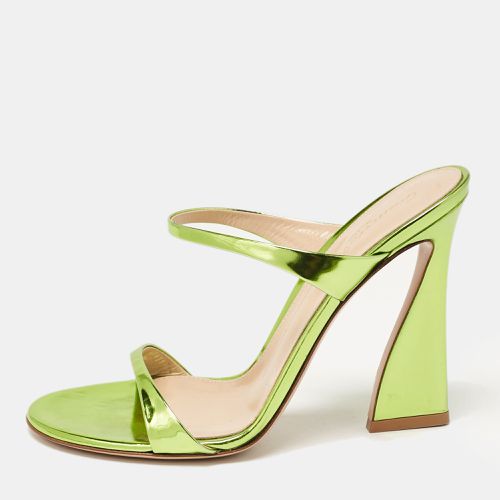 Gianvito Rossi Green Leather Slide Sandals Size 37.5 - Gianvito Rossi - Modalova