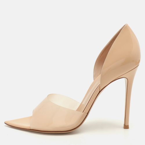 Gianvito Rossi Beige PVC and Patent Leather Bree D'orsay Pumps Size 40.5 - Gianvito Rossi - Modalova